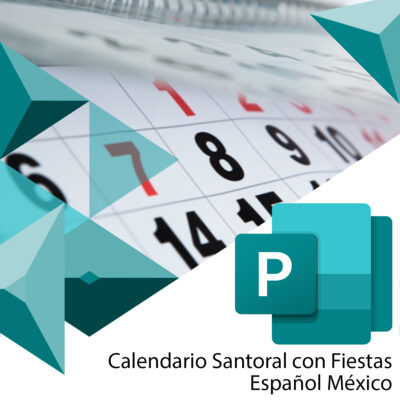 Plantilla Calendario 2026 Santoral con Fiestas - Carta