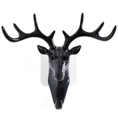 Gancho Cabeza De Venado Ciervo Cornamenta - Vintage