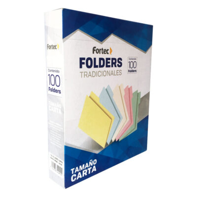 Folder Carta Fortec Crema - Pack 100pzs
