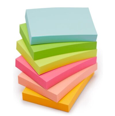 Mini notas Adhesivas Rectangulares, 3,81cm x 5,08cm