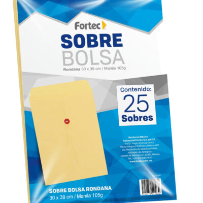 Sobre Amarillo Bolsa Fortec Manila Con Rondana Legal