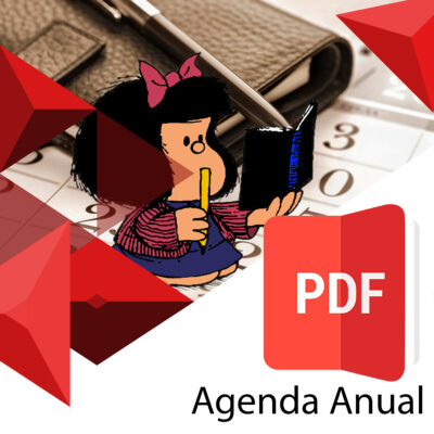 Agenda Anual Decorada - Tamaño A5 Editable