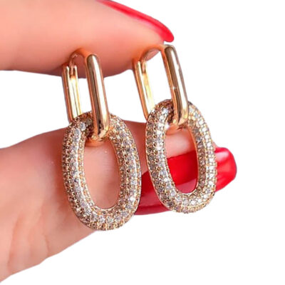Pendientes Pequeños Vintage con Diamantes