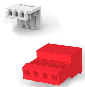 Conector MTA 100 3-640440-4 con cubierta 643075-4