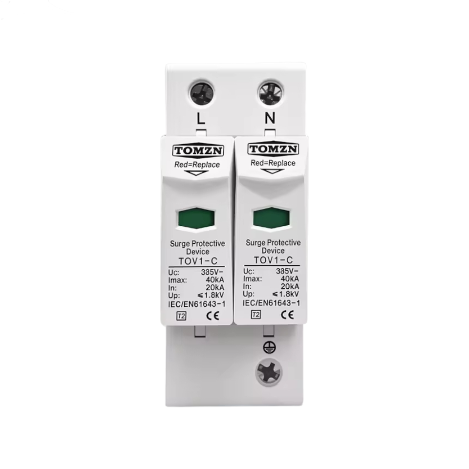 Supresor de picos 2P AC SPD TOV1-C (20KA-40KA) 385V - Imagen 2